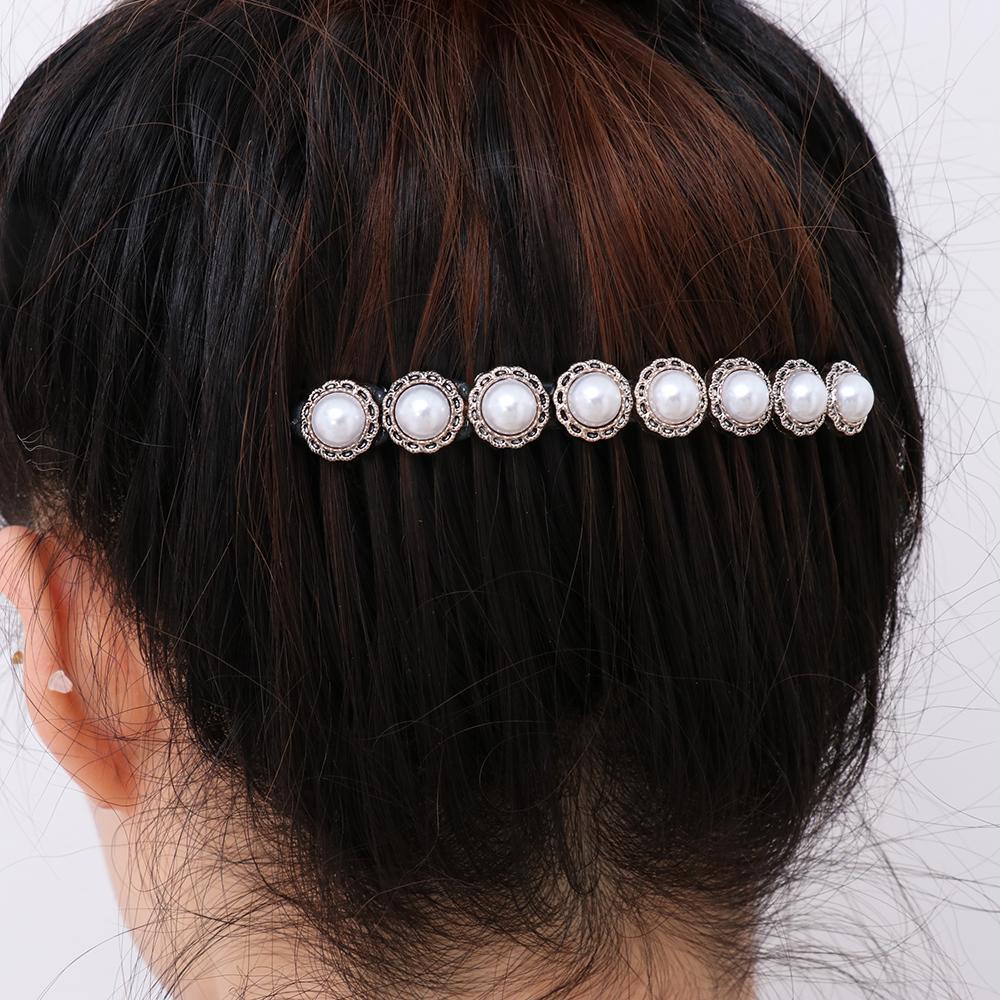 20 Teeth Girls Hairband Headwear Inserted Hair Comb Bangs Hairpins Hair Clip Rhinestone Buttons