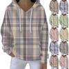Women's Fashion Casual Hooded Loose Printed Long Sleeve Sweatshirt