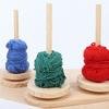 High Quality Portable Yarn Rotating Tool Wooden Detachable Wool Yarn Winding Axis Frame Yarn Holder Knitting Crochet
