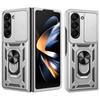 Protective Case - BOOLING - for Samsung Galaxy Z Fold 7 - Shockproof - Silver - With Rotating Ring