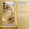 Exquise Art de Bijoux Pour Samsung Galaxy S26 S20 FE S21 S22 S23 Plus S24 Ultra S25Ultra S21+ S22Plus Coque de téléphone en verre doré