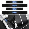 4Pcs Car Door Sill Carbon Fiber Badges Protector Stickers for Explorer Focus 2 3 4 MK2 MK3 MK5 Fiesta MK7 Mondeo MK4 Fusion Wzjy07