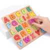 Colorful Alphabet Number Wooden Puzzles Montessori Toys Shape Matching Games for Preschool Children Early Education Kids Juguete