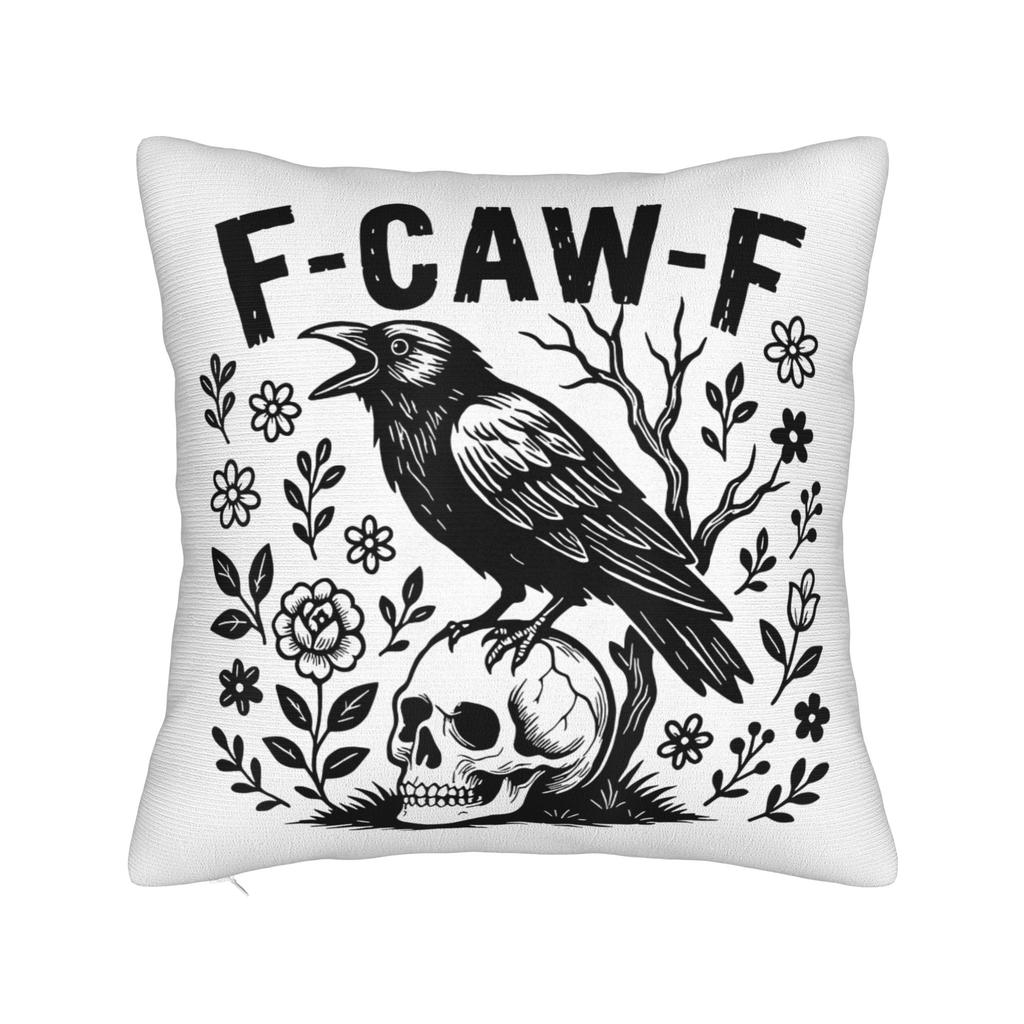 FCawF Chicken Pillowcase Polyester Cushion Cover Decorations Humor Rooster Meme Throw Pillow Case Cover Home Square 18
