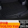 Sinjayer Tappetino Bagagliaio Auto Impermeabile AUTO Coda Tappeti Lato Piatto Tappetino Cargo Fodera Adatta Per Volvo V40 2013 2014