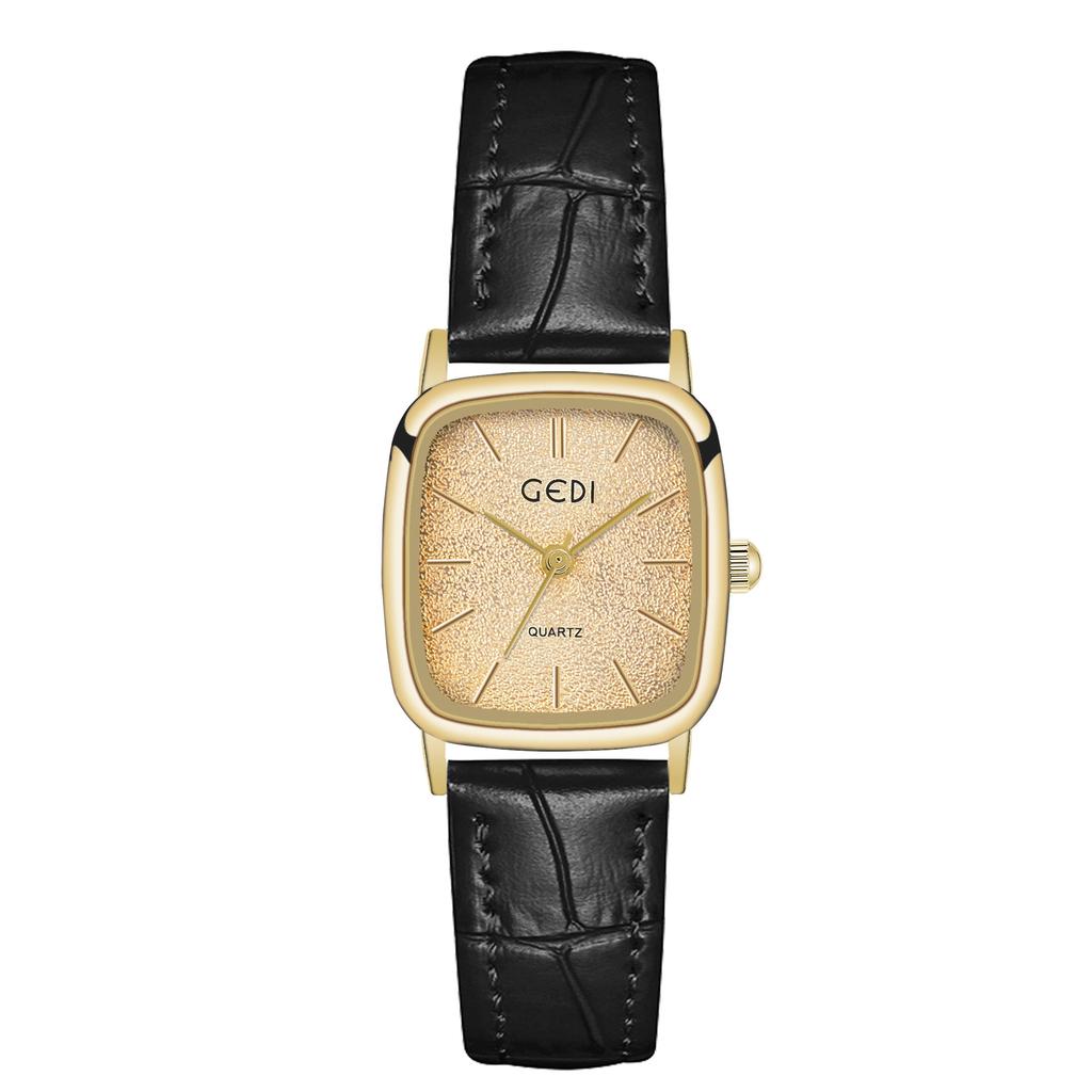 Exquise, Petite, Grande Valeur Montre pour Femme, Petit Sucre, Montre à Quartz Haut de Gamme, Montre Rétro en Cuir pour Femme