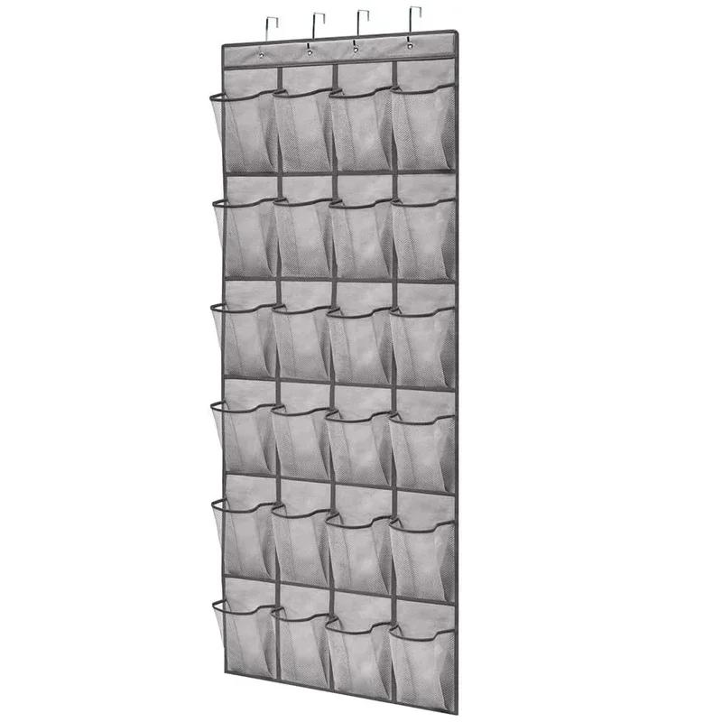 Over The Door Shoe Rack With12/14/24/28/35/40 Large Mesh Pockets Hanging Shoe Organizer For Closet Hanging Shoe Rack Holder
