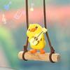 1Pc Cute Car Accessories Swinging Duck Pendant Car Rearview Mirror Ornaments Birthday Gift Couple Accessories Car