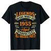 Vintage 1955 69 År Gammal T-shirt Män Bomulls-T-shirt T-shirt Camiseta Nyhet Rolig Street Bomull Män Topp T-shirts Design