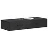 Wall Mounted Side Table Black 87.5 X 34.5 X 17 Cm