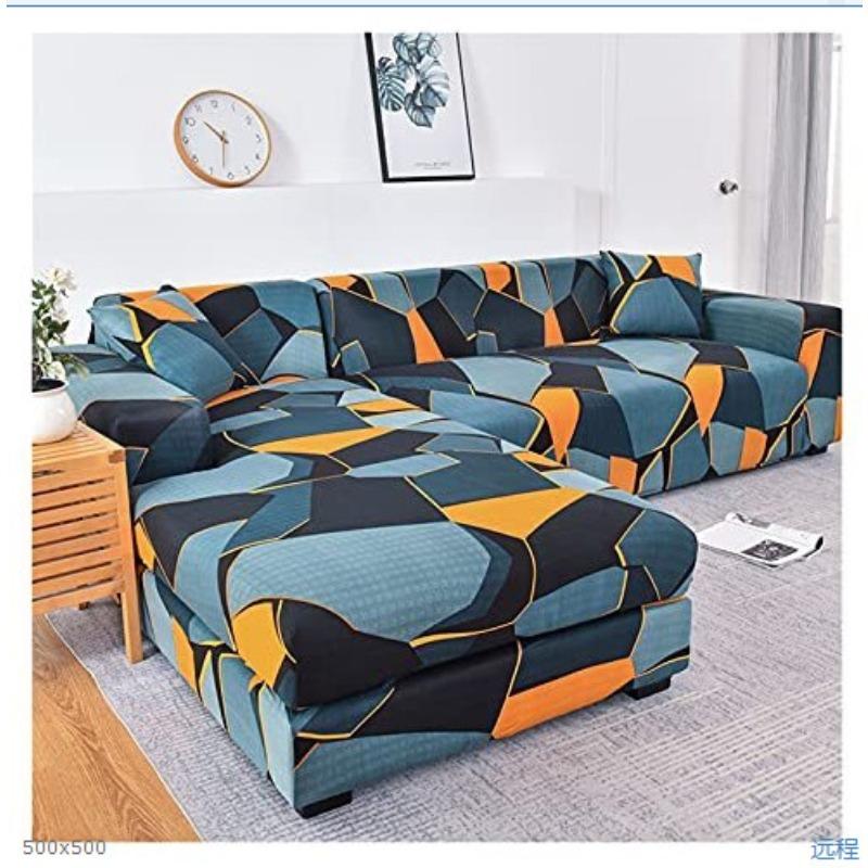 Geometric Printing Stretch Sofa Cover All-Inclusive Non-Slip Dustproof Sofa Cover Towel Four Seasons Universal