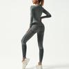 Ski Training Seamless Base Layer Set Autumn-Winter Warm Moisture-Wicking Quick-Dry Fitness Wear Simple Basic Style