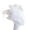 Girls Hair Hoop Elastic Design Feather Mesh Decor Headband Retro Style Bridal Floral Hairpin Flower Headdress