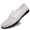 Herren Halbschuhe Bequeme Flache Freizeitschuhe Herren Sommer Atmungsaktive Slip-On Weiche Leder Fahrschuhe Mokassins Zapatos de hombre