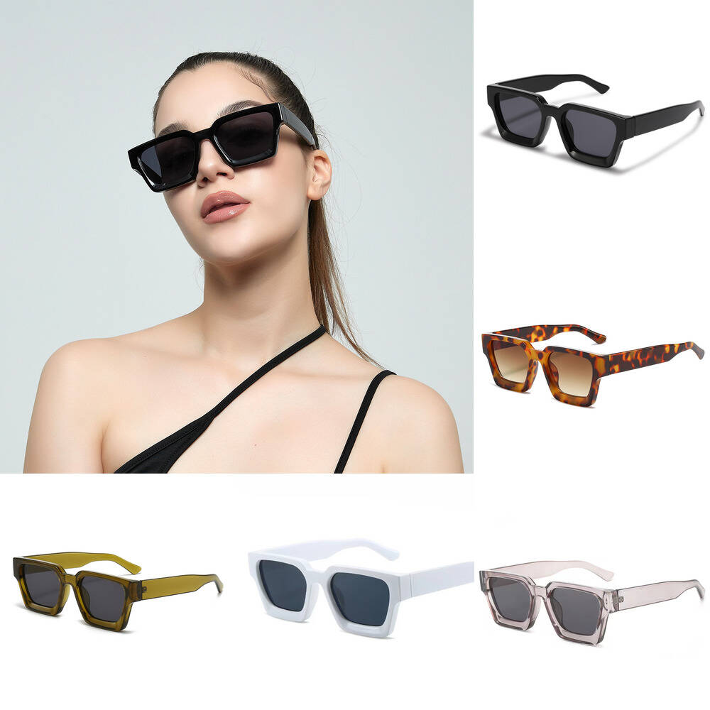 2026 New European and American Thick Frame Sunglasses Trendy Box Glasses Personalized Cross border Large Frame Cool Fang