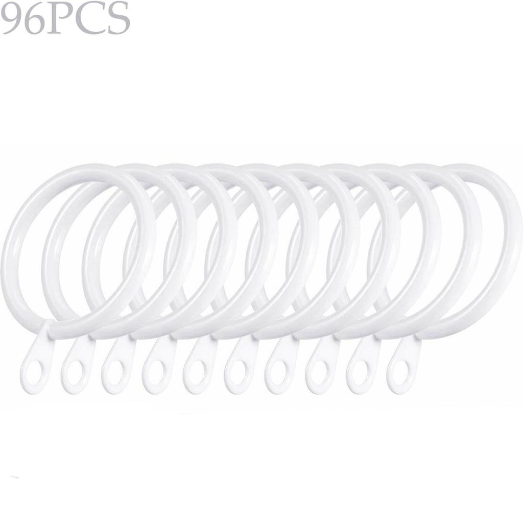 Home Practical Metal Low Noise Curtain Rings Roman Circle Hanging Hooks For Curtains Rods