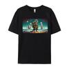 Atompunk Kangaroo Astronaut Tshirts All Cotton Tops Shirt for Unisex Beach Tshirts Brand New Graphic Tees