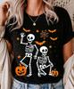 GILDAN Tee Slightly Subtle Anti Trump Halloween Skeleton Shirt, Funny Trump FDT Unisex T-Shirt