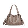 Vintage Zachte Leren Tas Dames Commuter Grote Capaciteit Draagtas Casual Schouder Crossbody Tas Grote Draagtas