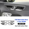 For Mercedes Benz C Class W206 - Carbon Fiber Car Door Inner Pull Handle Ring Panel Frame Decoration Interior Sticker