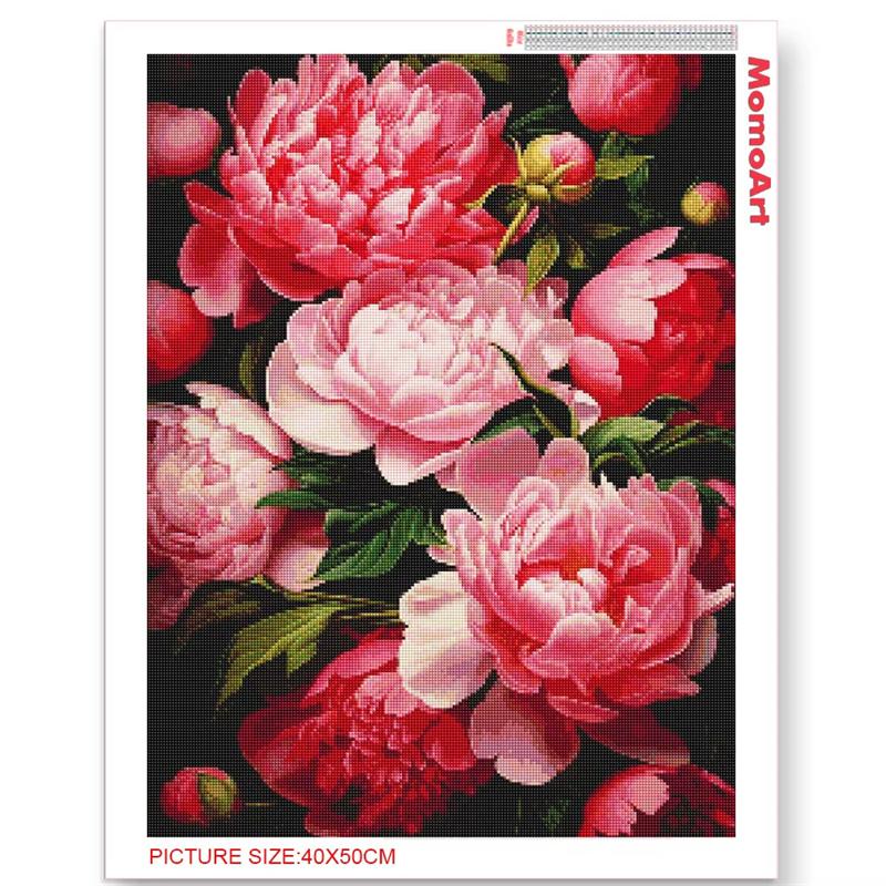 Pictură cu Diamante DIY Flori Frumoase Kit de Cusătură în Cruce Artă Mozaic Pictură cu Diamante Diamante Rotunde Complete Decor pentru Casă