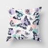 Home Decor Floral Butterfly Pattern Printed Pillowcase Cushion Cover Polyester Throw Pillow Sofa  Funda De Almohada