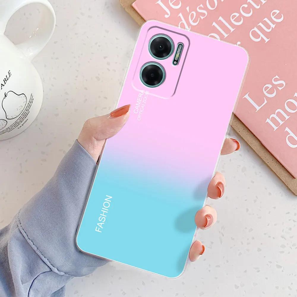 Pour Redmi 10 5G Coque 2022 Nouvelle Transparente Mode Filles Coques de Téléphone Souples pour Xiaomi Redmi 10 5G Coque Arrière en Silicone Pare-chocs en TPU