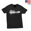 Nature Guitar T- Shirt Musician Music Lover Band Tee Country Music Guitarist Tee