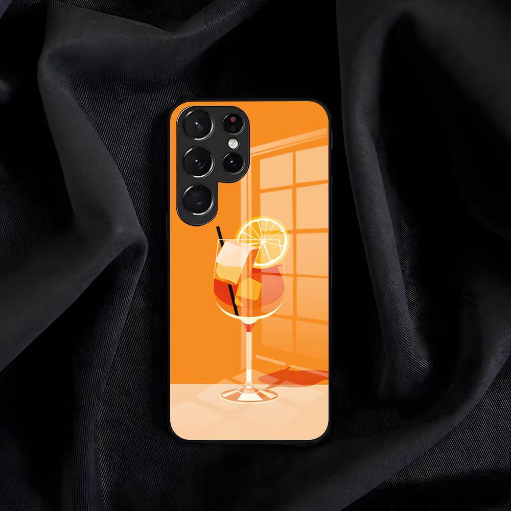 A-Aperol S-Spritz Phone Case For Samsung S26 S25 Edge S24 S23 S22 S21 S20 Ultra Plus FE Glass Cover