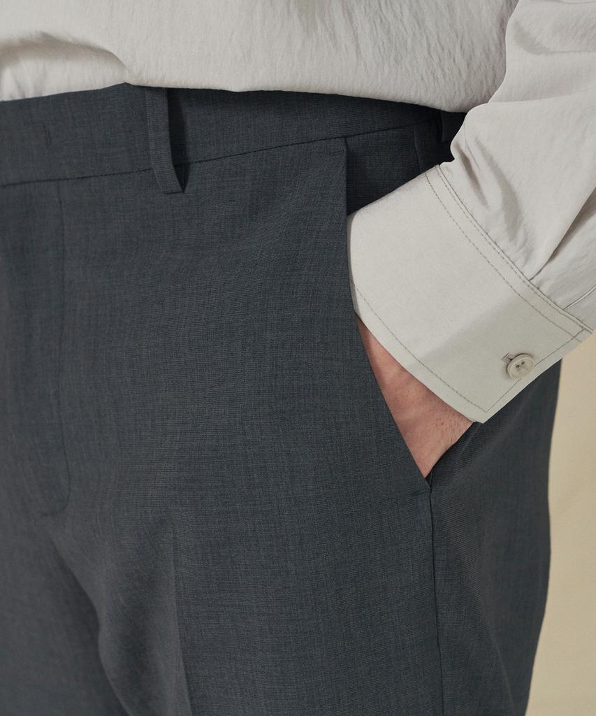 210EDIT Men'S Cool Silky Cinnabar Semi-Wide Slacks_Ze2Pt120_Sgr