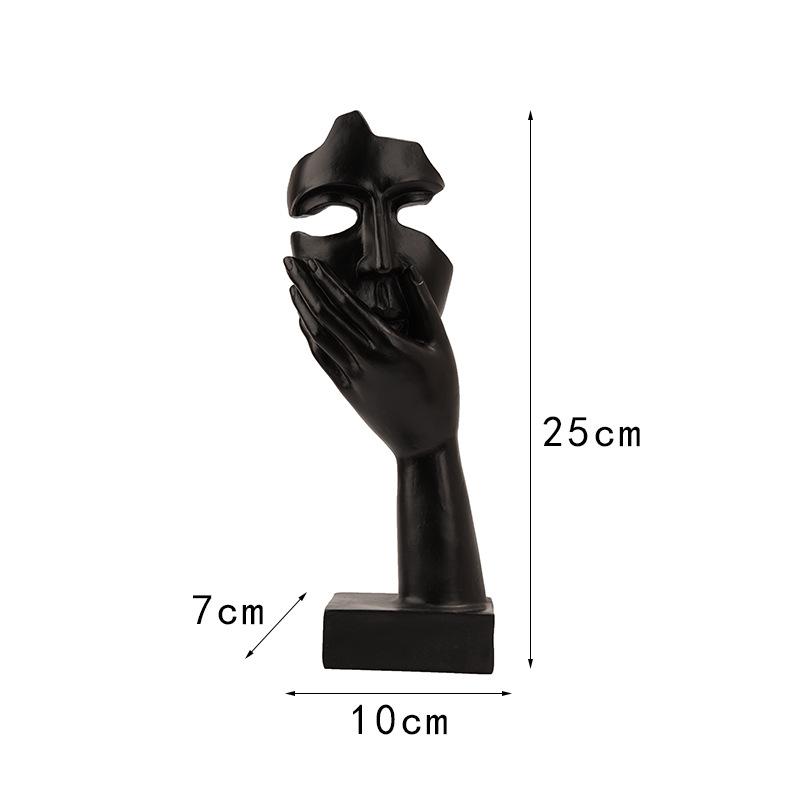 European Modern Premium Abstract Figure Sculpture Top Ornaments Resin Crafts Home Use Living Room Entrance Decoration