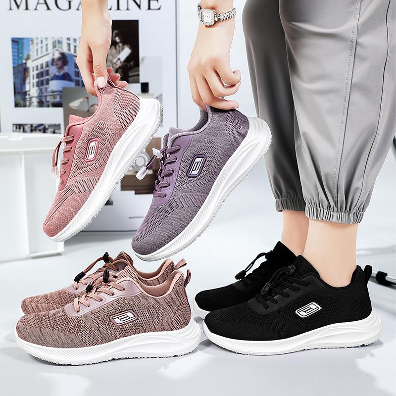 Scarpe Donna Autunno Nuove Scarpe da Donna Tessitura Volante Leggere Scarpe Sportive Casual Scarpe da Viaggio all'Aperto Scarpe da Passeggio Scarpe per la Mamma