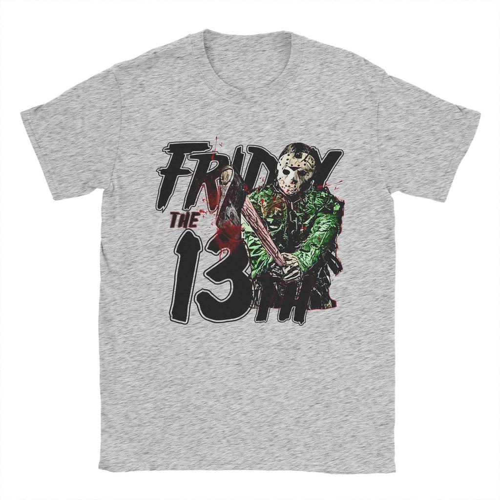 Friday 13th Jason Voorhees Horror Movies T Shirts for Men Women Pure Cotton T-Shirt Round Neck Jason Voorhees Clothes Gift Idea