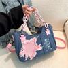 Denim Underarm Shopper Totes Stor Kapacitet Designer Hobo Axelväska Lyxig Damhandväska Liten Crossbody-väska