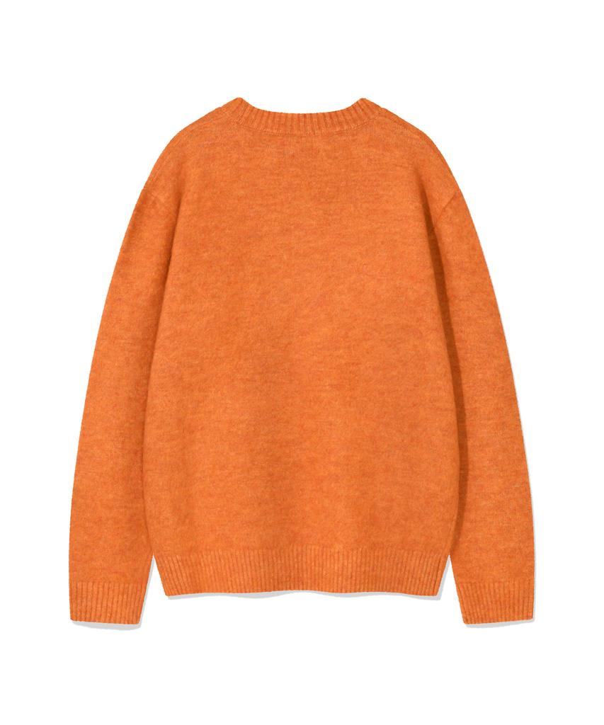 WACKY WILLY Hairy Pullover Knit Orange