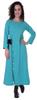 Full Sleeves Maxi Dress Long Button Down Solid Casual Slit Dresses