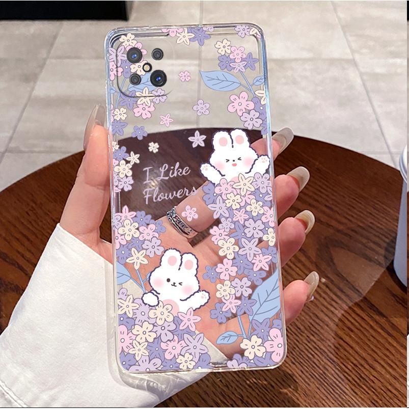 Case For Oppo Reno 4Z 5G CPH2065 A92s Luxury Cute Love Rabbit Funny Clear Soft TPU Silicon Back Cover Oppo Reno4 Z 5G Phone Case