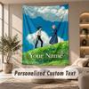 Tapestry Custom Name Text, Wall Hanging Tapestry Home Room DecorHowl's Moving Castle