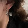 Triangular Earrings, Ear Buckles, Women's Ins Niche Design, Light-sensitive Surface, Retro V-shaped Letter Earrings.