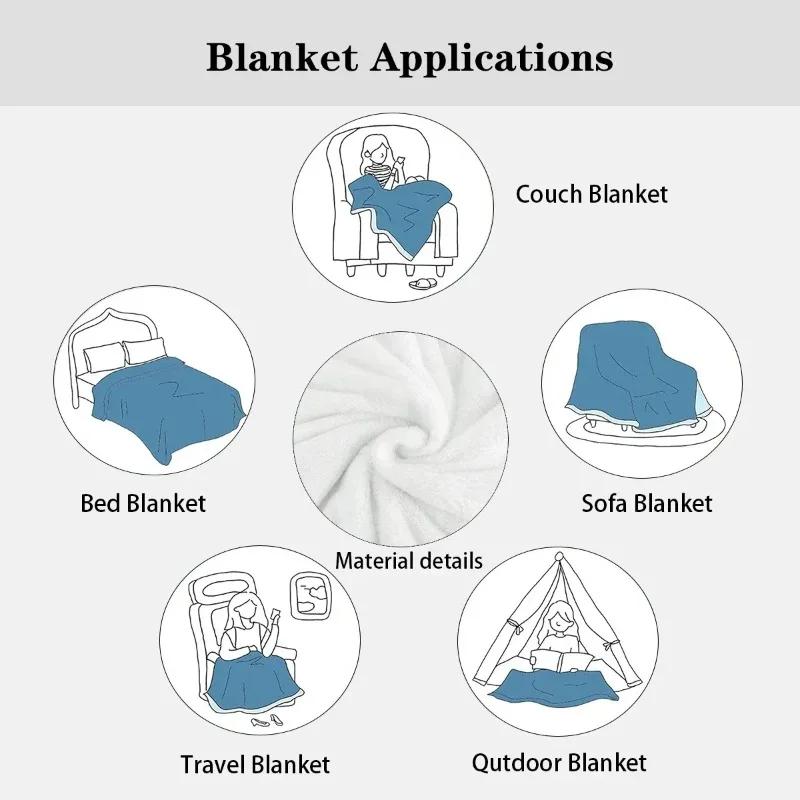 Halloween Ghost Theme Digital-printed Polyester Bedroom Velvet Flannel Cover Blanket Fleece Soft Sofa Cover Blankets for Beds