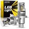 AUXITO H4 Hi/Lo LED Headlights for Cars, Meets New Vehicle Inspection Standards, Features High-Brightness LED Chips, 5x Brighter, Matches OEM Halogen