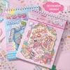 DIY 3D Landscape Sticker Book PET Sticker Cabin Scene Creative Cabin Scene Pocket Sticker  for Kids