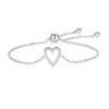 1 Armband Charm Herzdekor Verstellbar Paar Armreifen Modeschmuck Geschenk