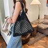 Yogodlns Summer Woven Bag for Women Handbags Handmade Knitted Beach Boho Shoulder Bag Large Tote Bag Hollow Out Shopping Bag