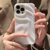 Matte Wrinkle Irregular Case for iPhone 16 14 13 Pro Max 11 Protective Case Back Cover for iPhone 15 12 Pro Soft Silicone