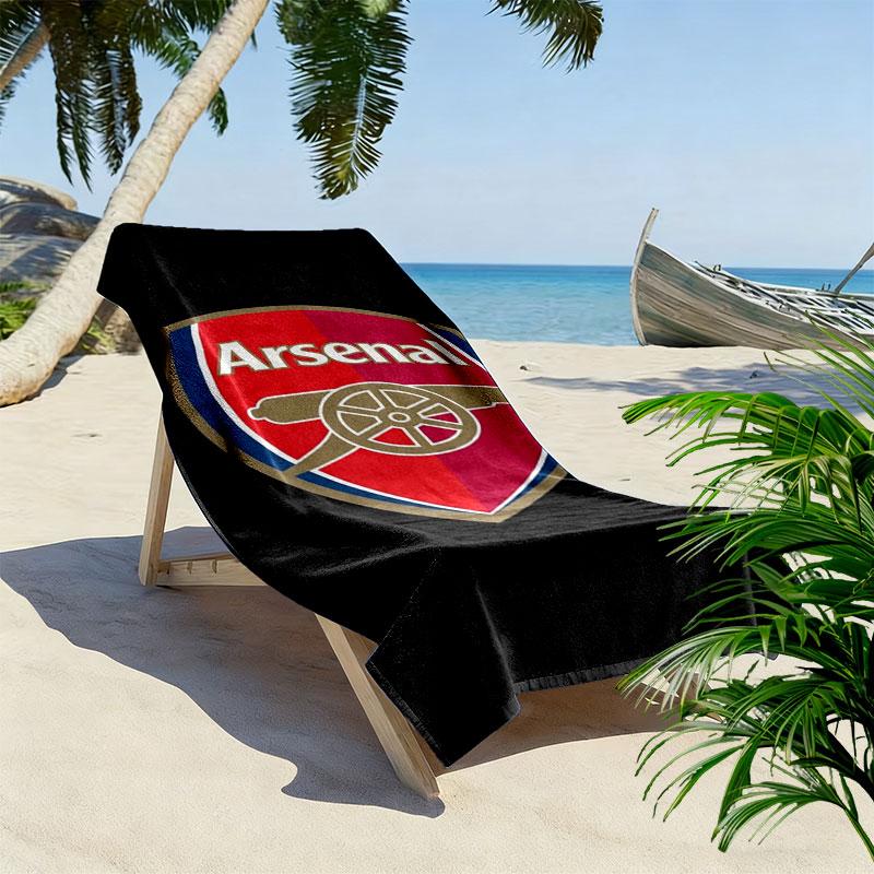Arsenal F Print Beach Towel, Large Soft Quick Dry Towel for Beach Camping Swimming
