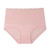Women'S Panties Breathable Lace Trim Solid Color Briefs High Waist Fat Plus M-6xl