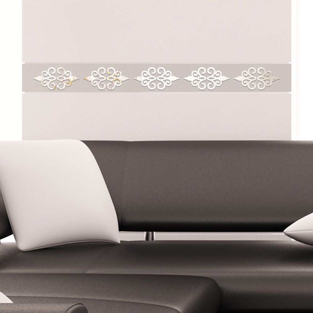 Embellishment Porch Ornament Home Decor Flower Shape Decal Mirror Wall Stickers 3D Floral Mural