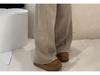 Women's Khaki Wide-Leg Jeans - 2026 Autumn Fashion Versatile Casual Style
