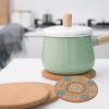 Non-slip Placemats Mug Holder Heat Resistant Anti-hot Heat Pad Cork Coasters Wooden Cup Mat